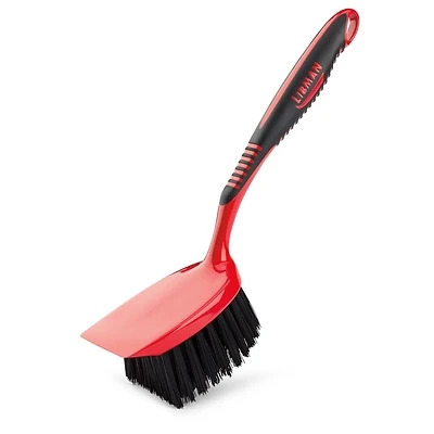 Libman Short Handle Utility Brush, 2-1/2 In. Scraper, 14-1/4 In. OAL