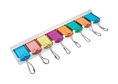 Hillman Set Of 8 Key ID Tags and Organizers