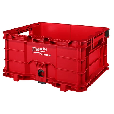 Milwaukee 48-22-8440 Packout 50 Lb. Red Storage Crate, 1872 cu-in