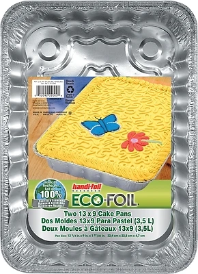 Handi-Foil 22002TL-15 Aluminum Utility Pan, 13 x 9 x 2 In, 2 Count