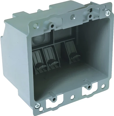 7488rac Old Work Pvc Two Gang Electrical Box With Integral Clamps