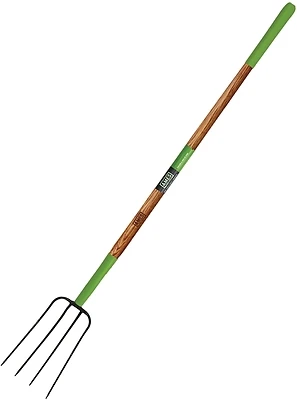 Ames 2826700 Forged 4-Tine Manure Fork, Wood Handle, 61 In.