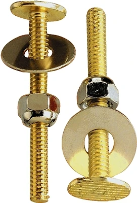 Toilet Bolt Set 5/16" X 2-1/4" With Brass Bolts And Washers