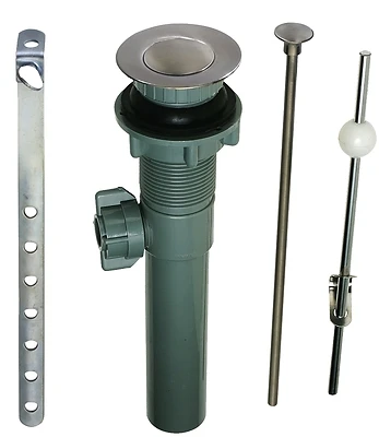 Plumb Pak PP820-70DSBN Lavatory Pop-Up Drain Assembly, 1-1/4 In., Brushed Nickel