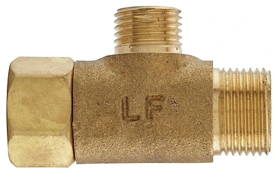 Plumb Pak PP2037LF Tee Adapter, 3/8 x 3/8 x 1/4 In., Brass