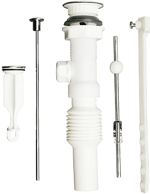 Plumb Pak PP812-70 Pop-Up Lavatory Drain Assembly, 1-1/4 In., Chrome