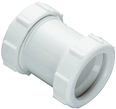 Plumb Pak PP55-4W Sink Drain Coupling, 1-1/2 In, Slip Joint, White
