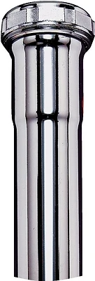 Plumb Pak PP12-6CP Brass Extension Tube, 1-1/4 In. X 6 In., Slip Joint, Chrome