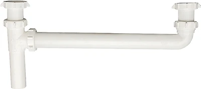 Plumb Pak PP925W End Waste Outlet, 1-1/2 In, Slip Joint, Plastic, White