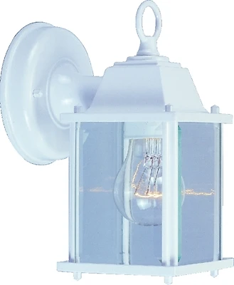 Al1037-43l 1-light Small Aluminum Porch Wall Lantern In White