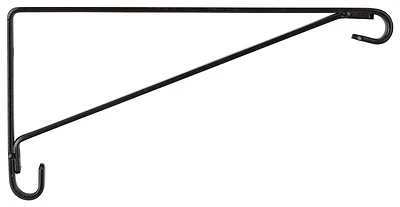 Gb0233l 8-inch Black Steel Wall Mount Plant Bracket For Planters