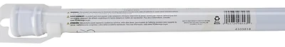 Simple Spaces SD-SR36-W3L Adjustable Shower Curtain Rod, 36-63 In, White