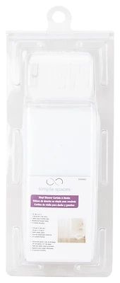 Frosted Vinyl Shower Curtain 70 X 72 Inches, Model Sd-625ft-3l