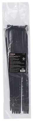 Cv380w-253l 15 Inch Black Cable Tie, 120 Pound, 25 Pieces