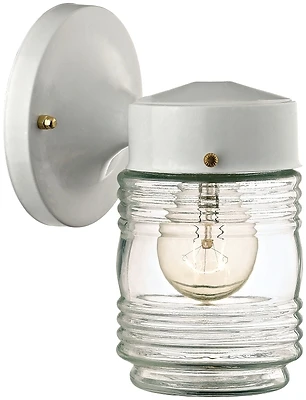 Boston Harbor W15WH01-33883L Outdoor Wall Lantern, 60W, White Steel
