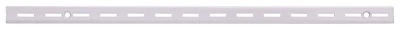 Adjustable Single Track Shelf Standard 24 Inch White Steel 25211phl