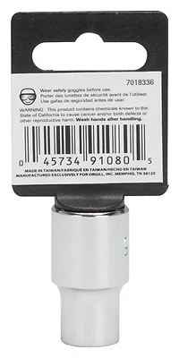1/2 Drive Standard Socket 7/16 Inch 12 Point Chrome Vanadium Steel
