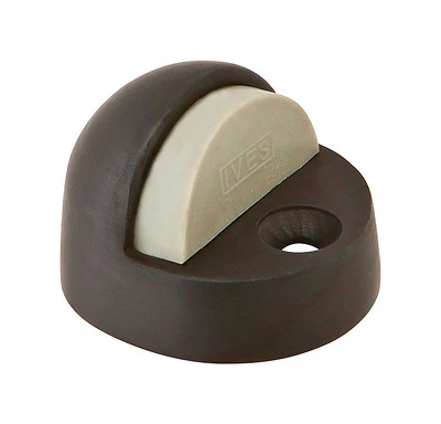 1-3/8 In. H X 1-3/4 In. W X 2 In. L Oil Rubbed Bronze Brass Floor Door Stop