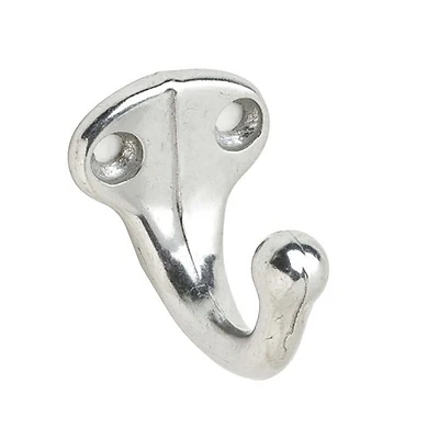 Small Aluminum Garment Hook 1-1/4 In. L 35 Lb Capacity 1 Pk Model 581a92