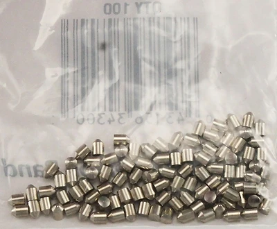 F-series No. 4 Brass Lock Bottom Pins 100 Pk - Model 34-304