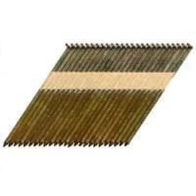 2 In. X 0.113 In. 30 Degree Paper Tape Ring Shank Clipped Head Hot Dipped Galvanized Framing Nails