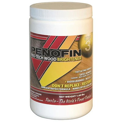 Pro-tech Brightner Wood Cleaner 1 Qt, Model Ftecbqt, Pack Of 6