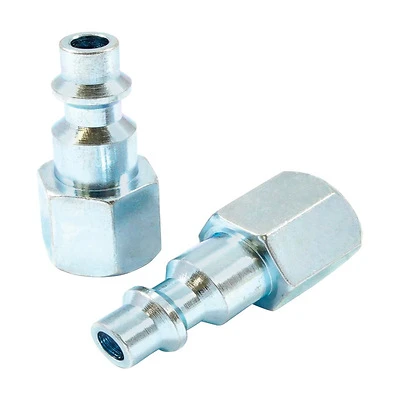 Forney 75602 Air Fitting Plug, 1/4 In. FNPT, Steel, 2 Pc.