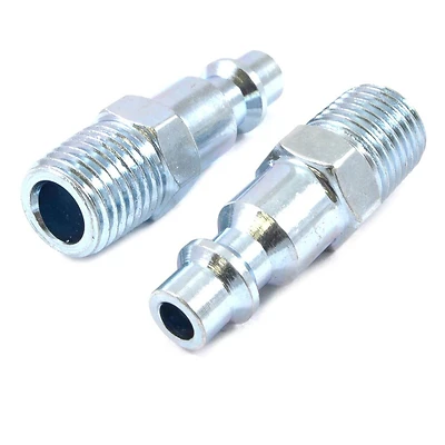 Forney 75600 Steel Air Plug, 1/4 In. Male NPT, I/M Style, 2 Pack