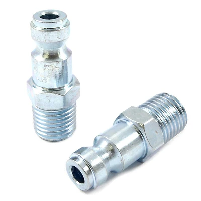Forney 75590 Tru-Flate Steel Air Plug, 1/4 in. Male NPT, 2 Pack