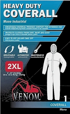 Steel Heavy Duty Breathable Coverall White Xxl Vencv300xxl 1 Pk