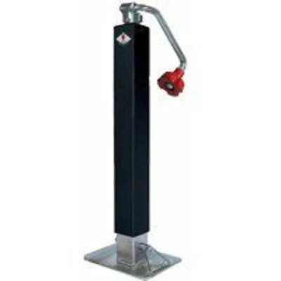 Vi-720 Heavy Duty Square Top Wind Trailer Jack, 7000 Lb Capacity, 26 In Max Lift Height