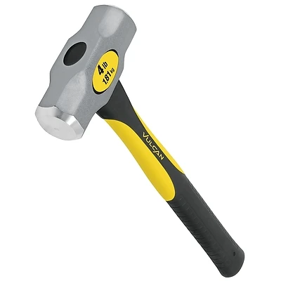 Vulcan 34502 Engineer Hammer, 4 Lb, 16-Inch Fiberglass Handle