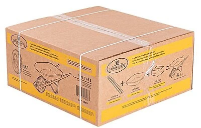 Vulcan 34567 Wheelbarrow Parts, 15 In. Pneumatic Wheel, 4 Cu Ft Steel Kit
