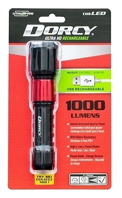 41-4358 1000 Lumen Usb Rechargeable Led Flashlight With Power Bank Functionality