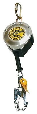 30-foot Self-retracting Cable With Snap Hook And Carabiner