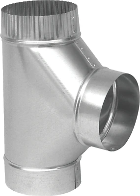 4 Inch Galvanized Tee 26 Gauge For Venting Applications