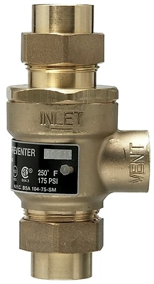Brass & Tubular #9d-m3 1/2 Dual Check Backflow Preventer With Union Inlet And Outlet