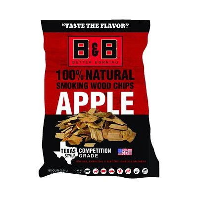 All Natural Apple Wood Smoking Chips 180 Cubic Inches