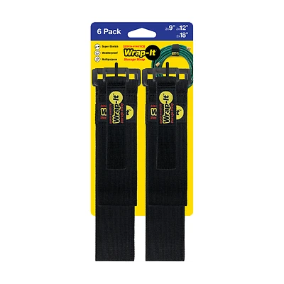 Wrap-It Storage 706-928B Super Stretch Storage Strap, Assorted