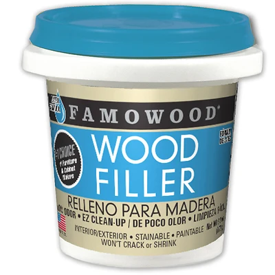 Famowood Walnut Wood Filler 4 Oz. - Solvent Free, Water Based