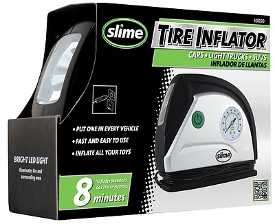 S45-40050 12v Tire Inflator With Dial Gauge And Led Light