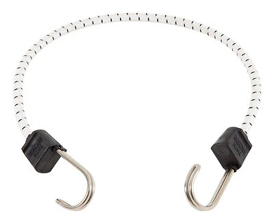 Keeper 06274Z Twin Anchor Bungee Cord, 24 In., Black/White, 1 Pk
