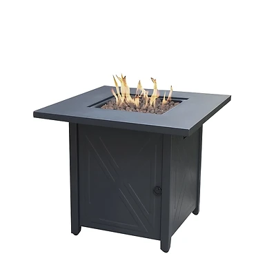 Paddock Lane 28 In. Square Gas Fire Pit With Pulse Ignition