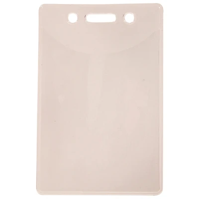Hillman Plastic Clear ID Holder Badge Sleeve