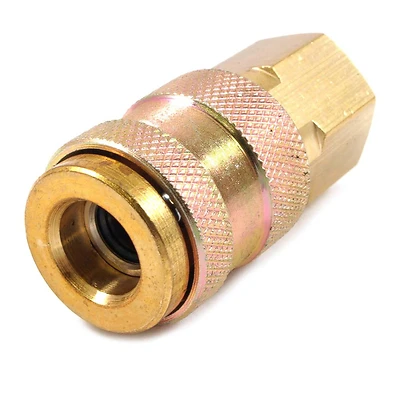 Forney 75527 Brass Universal Coupler, 1/4 In. FNPT x 1/4 In. FNPT