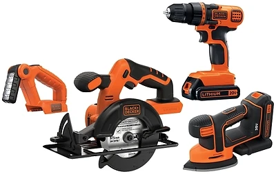 20v Max Lithium-ion 4-piece Cordless Tool Combo Kit With Batteries