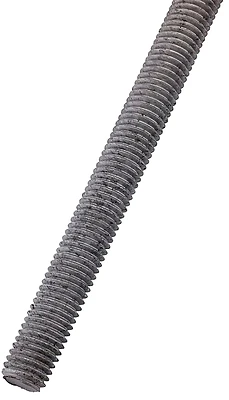 Threaded Steel Rod, 16 TPI, 3/8 x 72 In.