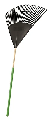34590 Lawn/leaf Rake, 30 Tine Poly Tines, 48 In Wood Handle