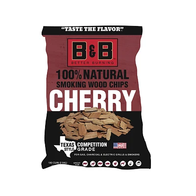 All Natural Cherry Wood Smoking Chips 180 Cubic Inches
