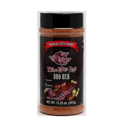 Three Little Pigs OW85161 Kansas City Sweet BBQ Rub, 12.25 Oz